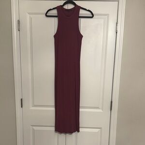 Greyson Sleeveless Wine Maxi Dress